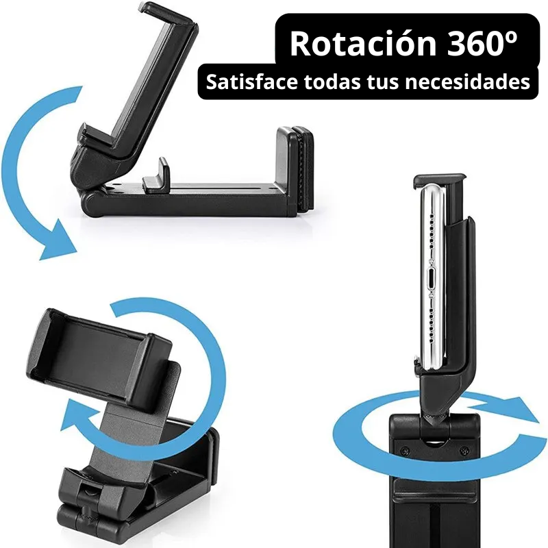 Soporte de Teléfono Plegable y Giratorio