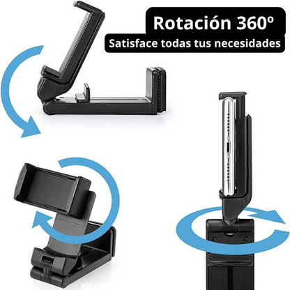 Soporte de Teléfono Plegable y Giratorio